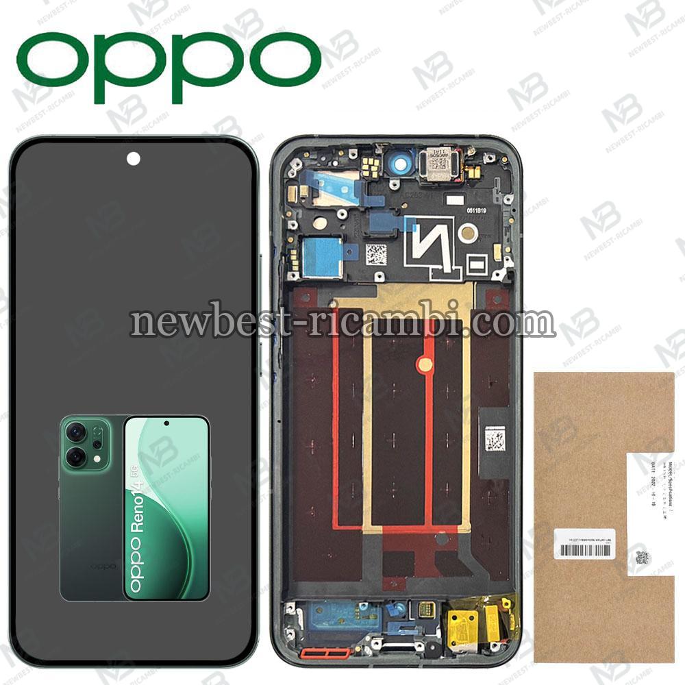 Oppo Reno 14 5G (CPH2737) Touch + Lcd + Frame Green Service Pack