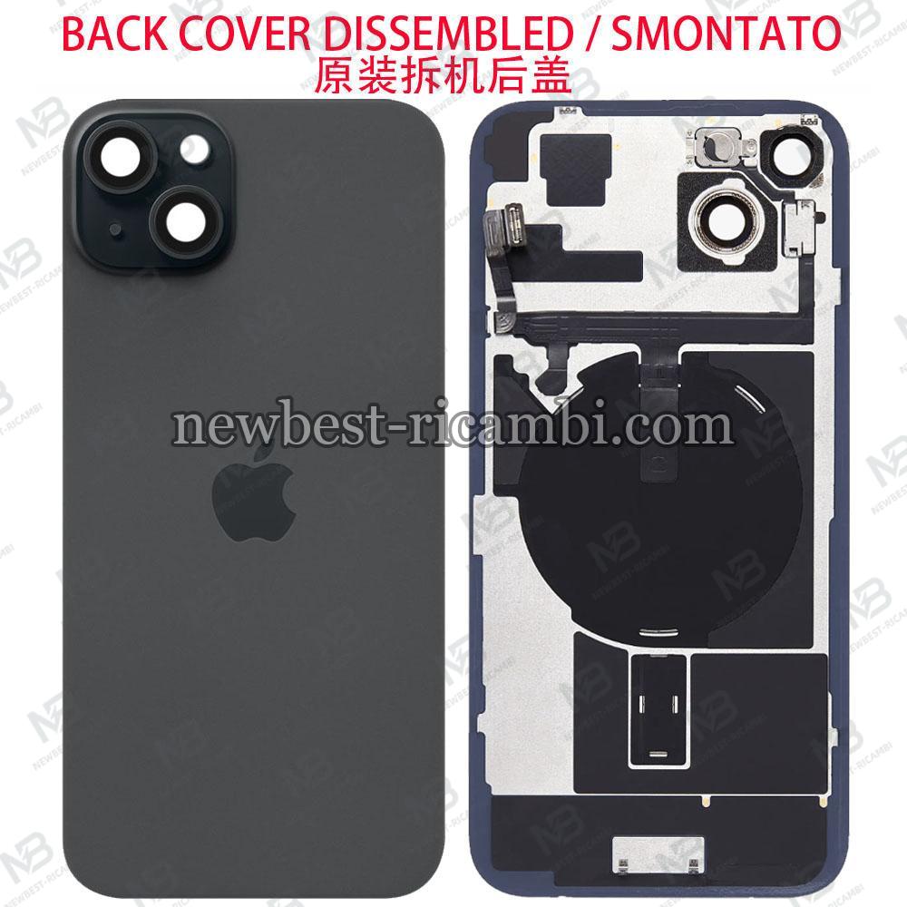 iPhone 15 Plus Back Cover + Wireless Charge + Full Flex Black Disassembled Grade A Original