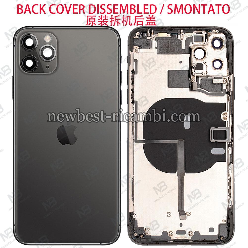 iPhone 11 Pro Max Back Cover + Frame + Full Flex Black / Grey Dissembled Grade A Original (Refurbished)