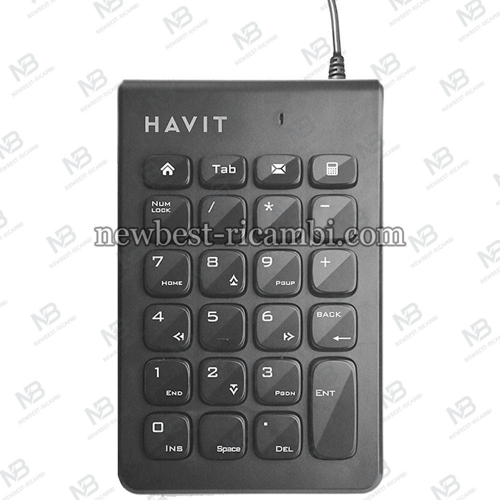 Wired Number Keyboard HAVIT KB223 1.5m Black in Blister