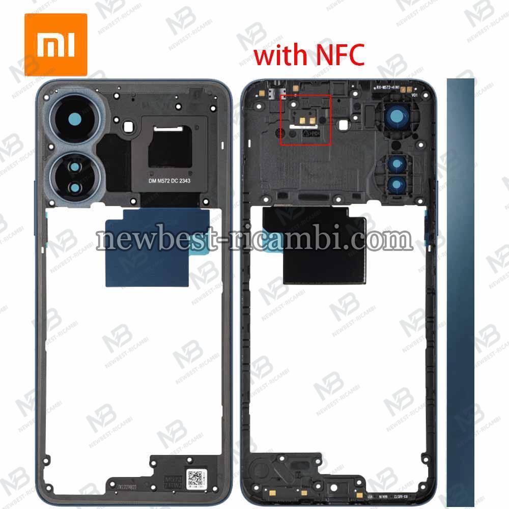 Xiaomi Redmi 13C 4G (23100RN82L) Frame B + Side Key + NFC Dusty Blue Service Pack