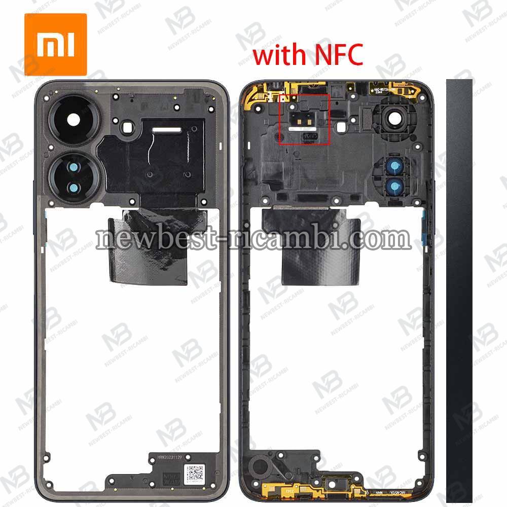 Xiaomi Redmi 13C 4G / Poco C65 Frame B + Side Key + NFC Black Service Pack