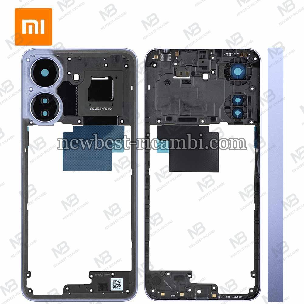 Xiaomi Poco C65 (2310FPCA4G) Frame B + Side Key Purple Service Pack
