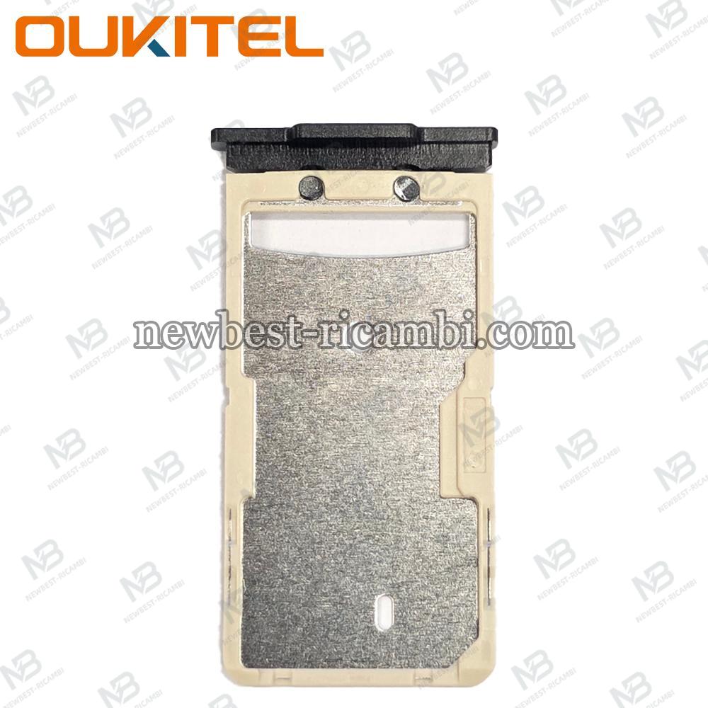 Oukitel G1 / WP28S / WP36 / WP53S Sim Tray Black Service Pack