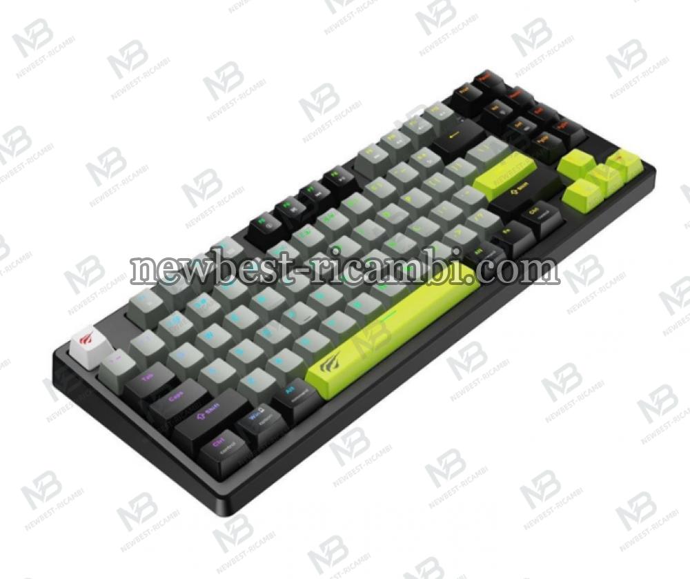 Wired Gaming Keyboard HAVIT KB904L RGB 1.8m Black Green in Blister