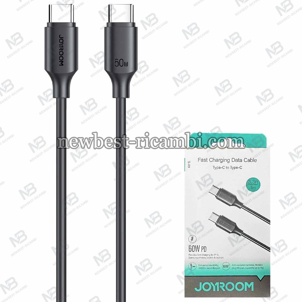 USB-C to USB-C Cable Joyroom S-A9 60W 3A 1m Black in Blister