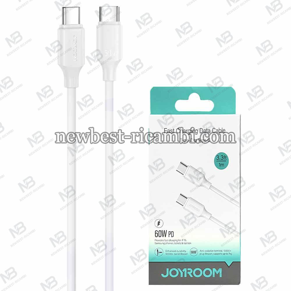 USB-C to USB-C Cable Joyroom S-A9 60W 3A 1m White in Blister
