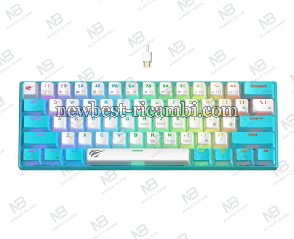 Wired Gaming Keyboard HAVIT KB903L RGB 1.8m Blue White in Blister