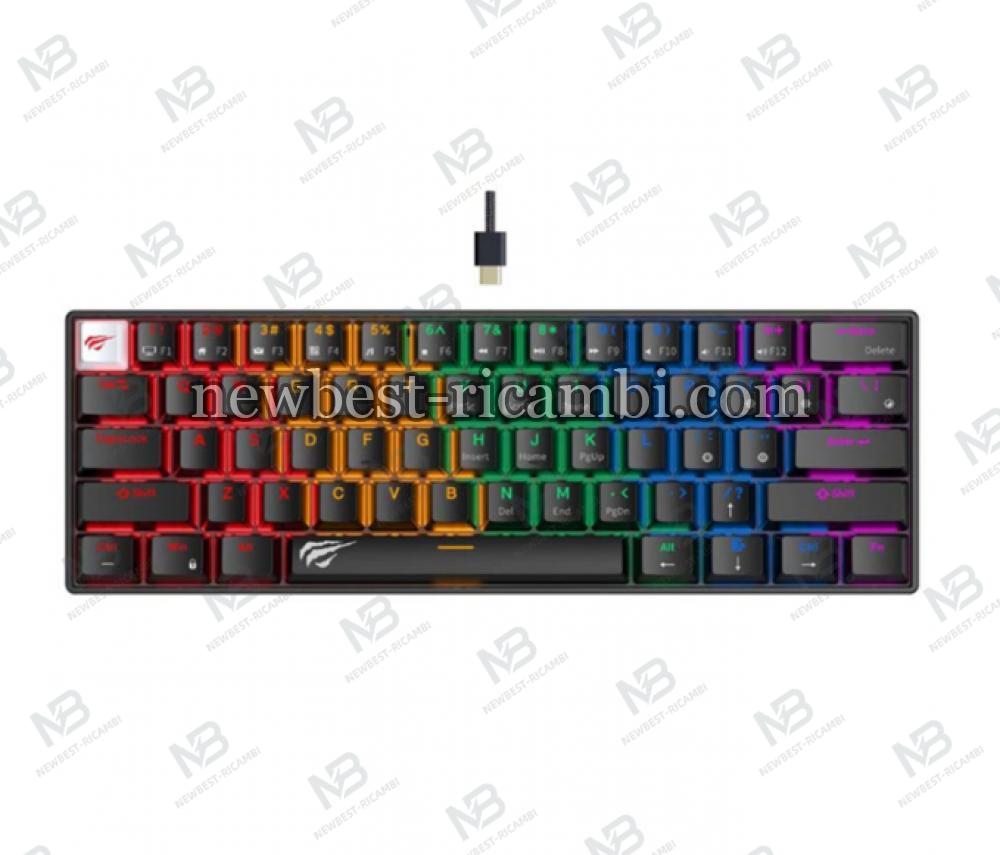 Wired Gaming Keyboard HAVIT KB903L RGB 1.8m Blue Black in Blister