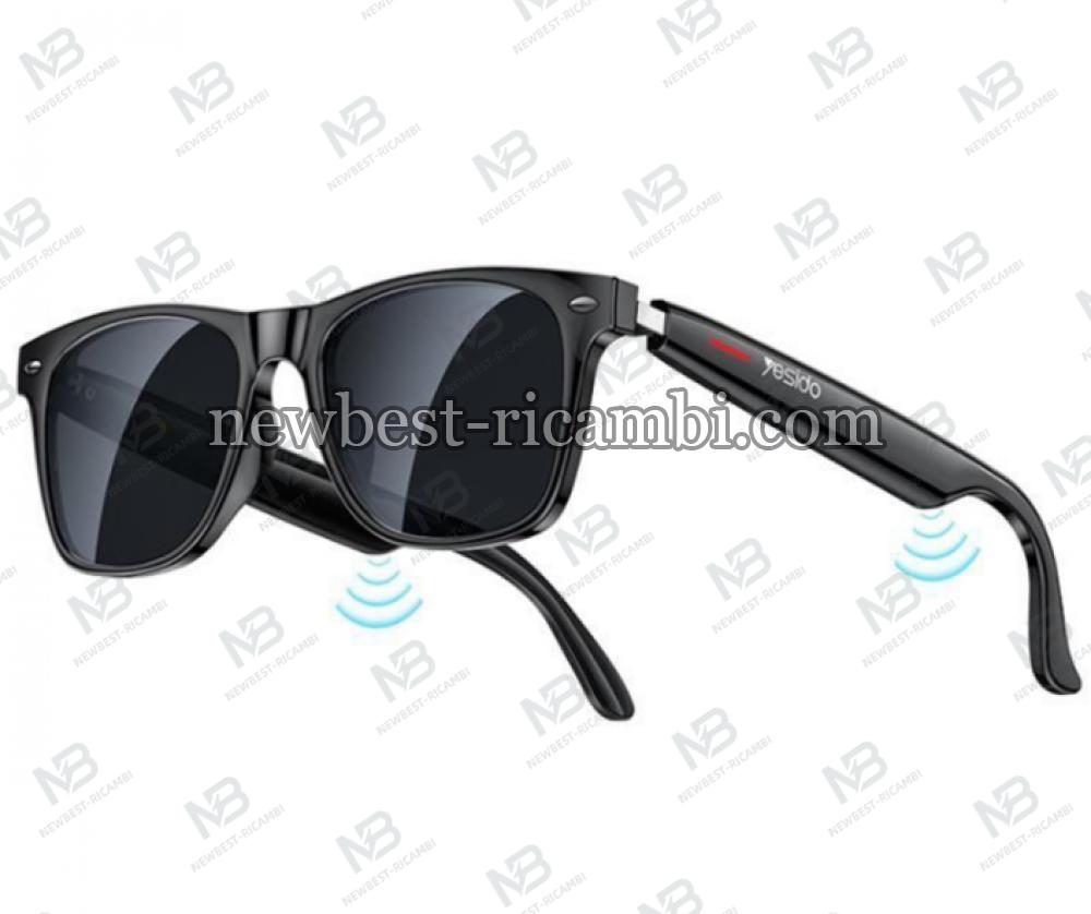 Handsfree Bluetooth Yesido IO35 Unisex Sunglasses Type Black in Blister