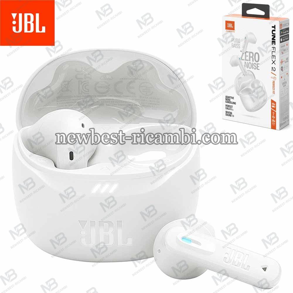 ​JBL Tune Flex 2 True Wireless Noise Cancelling Earbuds White in Blister