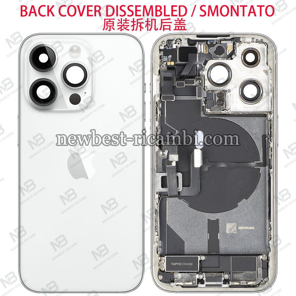 iPhone 14 Pro Back Cover + Frame + Full Flex White / Silver Disassembled Grade A Original