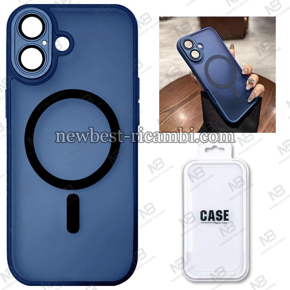 TPU Cover with Magnetic Case and Back Camera Protection for iPhone 17 Blue In Blister