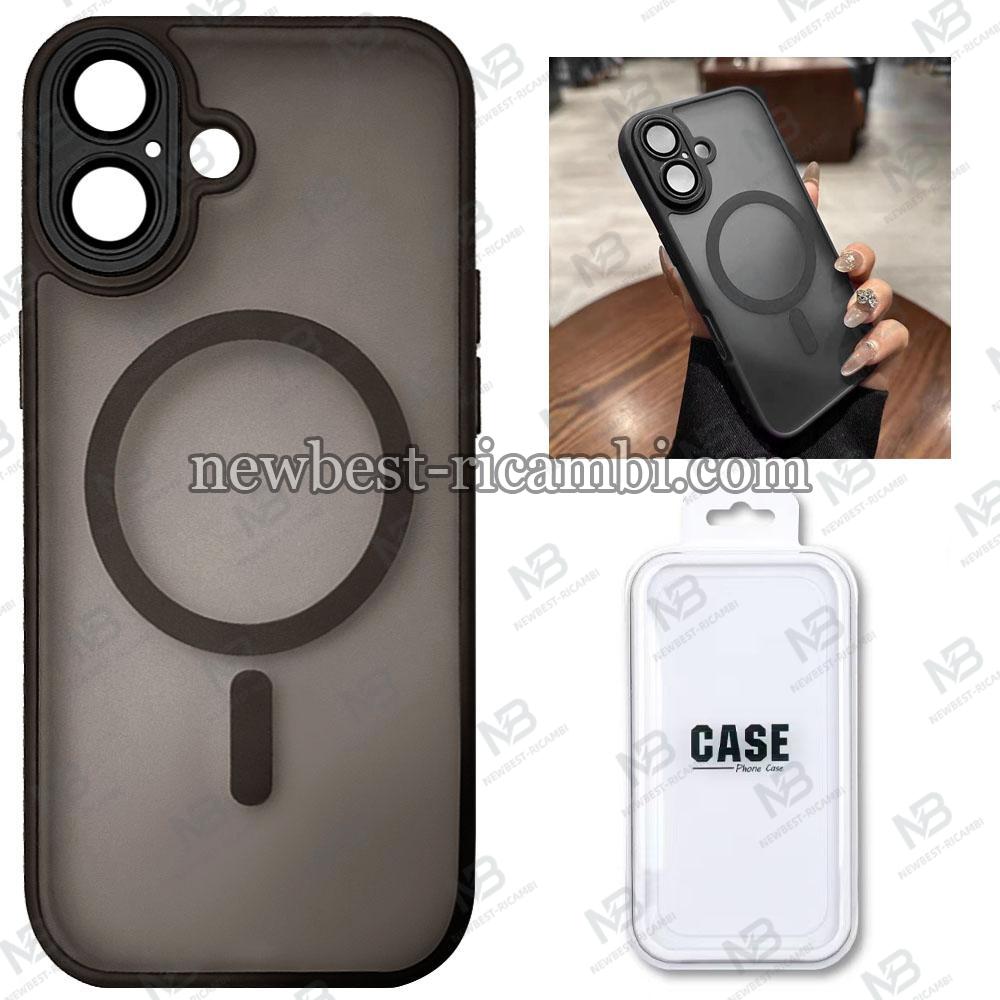 TPU Cover with Magnetic Case and Back Camera Protection for iPhone 17 Black In Blister