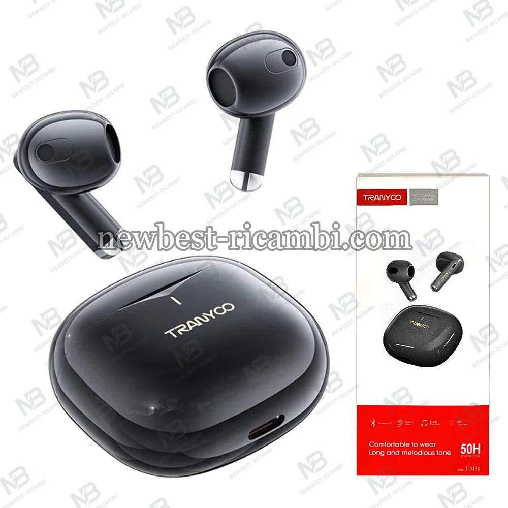 TRANYOO Wireless Earphones Bluetooth T-M30 Black In Blister
