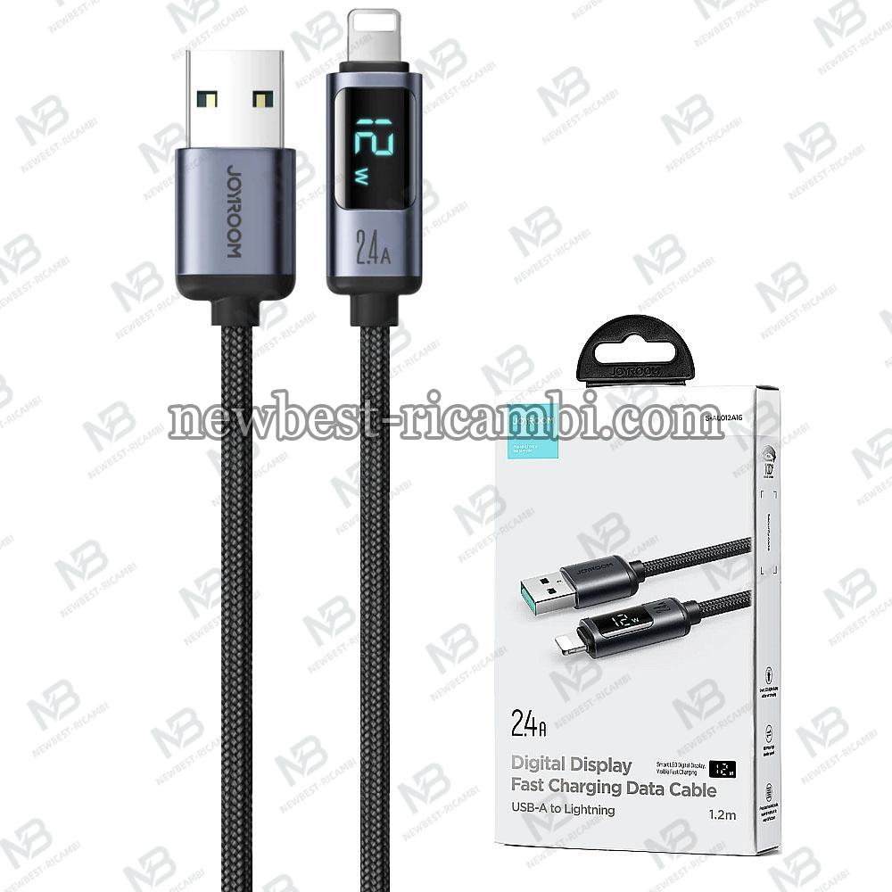 USB-A to Lightning Cable Joyroom S-AL012A16 12W 2.4A 1.2m Black in Blister