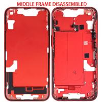 iPhone 14 Middle Frame + Side Key Dissembled Red Grade B Original