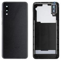 Samsung Galaxy A02 A022 Back Cover+Camera Glass Black