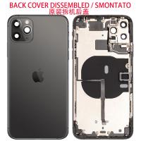 iPhone 11 Pro Max Back Cover + Frame + Full Flex Black / Grey Dissembled Grade A Original (Refurbished)