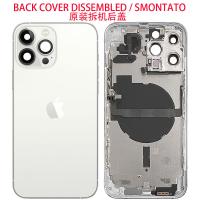 iPhone 13 Pro Max Back Cover + Frame + Full Flex Silver Dissembled Grade A Original (Refurbished)