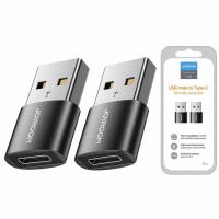USB-C to USB-A Adapter Joyroom S-H152 2-Pack Black in Blister