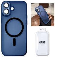 TPU Cover with Magnetic Case and Back Camera Protection for iPhone 17 Blue In Blister