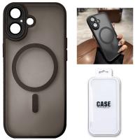 TPU Cover with Magnetic Case and Back Camera Protection for iPhone 17 Black In Blister