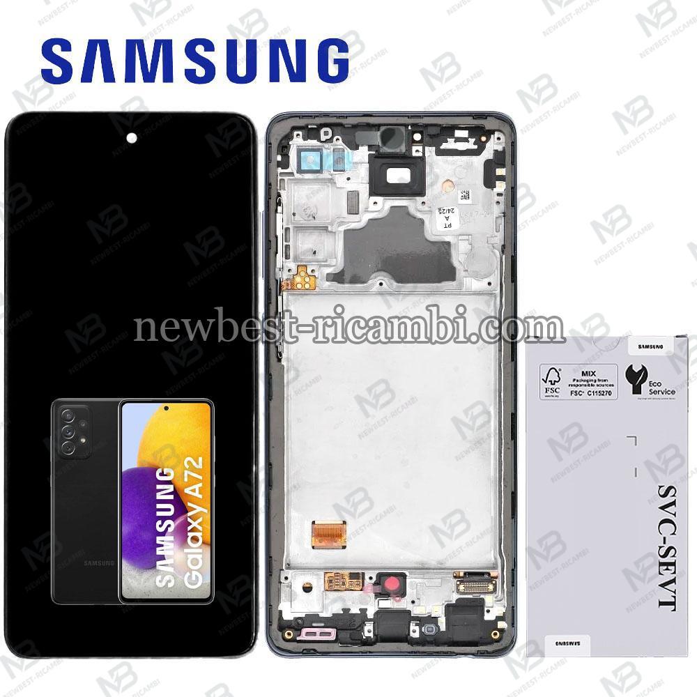 Samsung Galaxy A72 4G / 5G  A725 / A726 Touch + Lcd + Frame Black Service Pack
