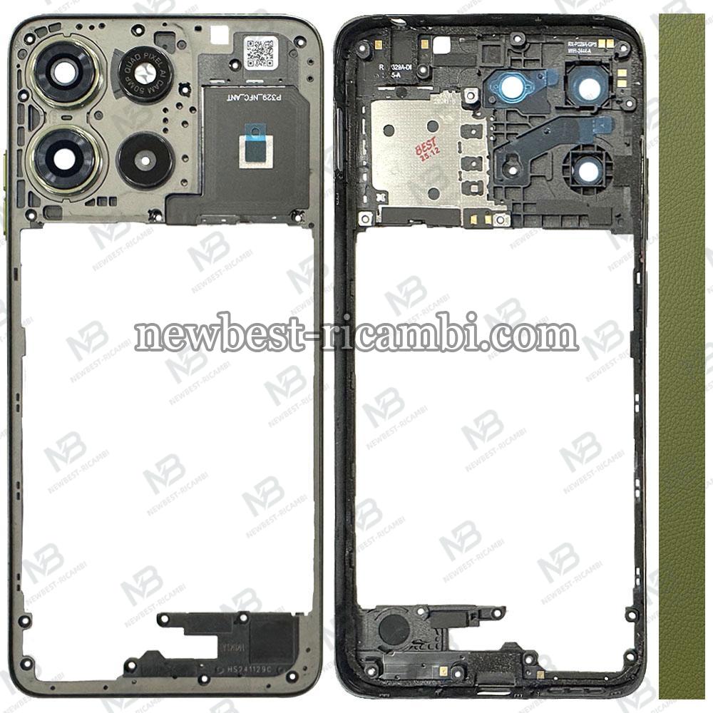 Motorola G15 (XT-2521-2) Frame B + Side Key Iguana Green