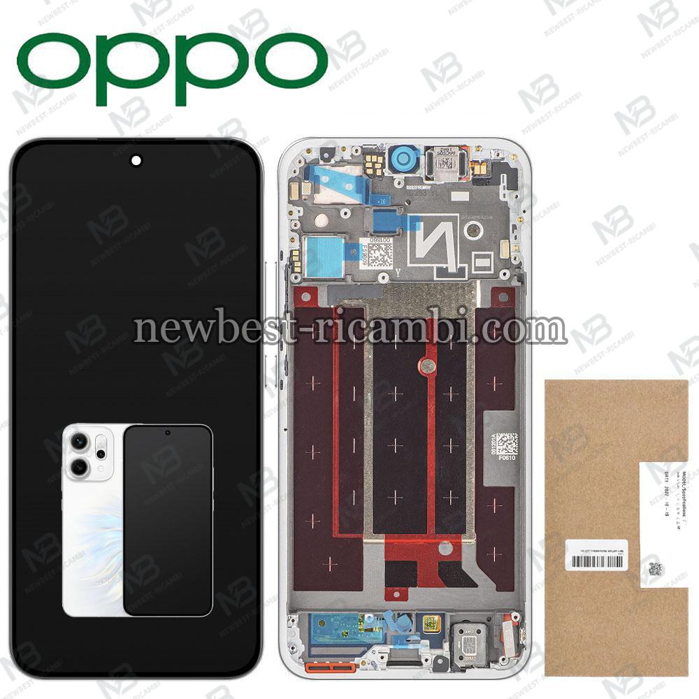Oppo Reno 14 5G (CPH2737) Touch + Lcd + Frame White Service Pack