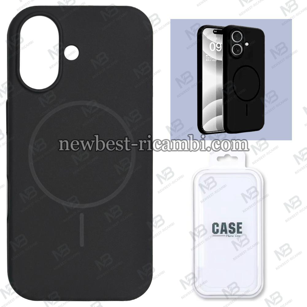Silicon Cover with Magnetic Case for iPhone 17 Black In Blister