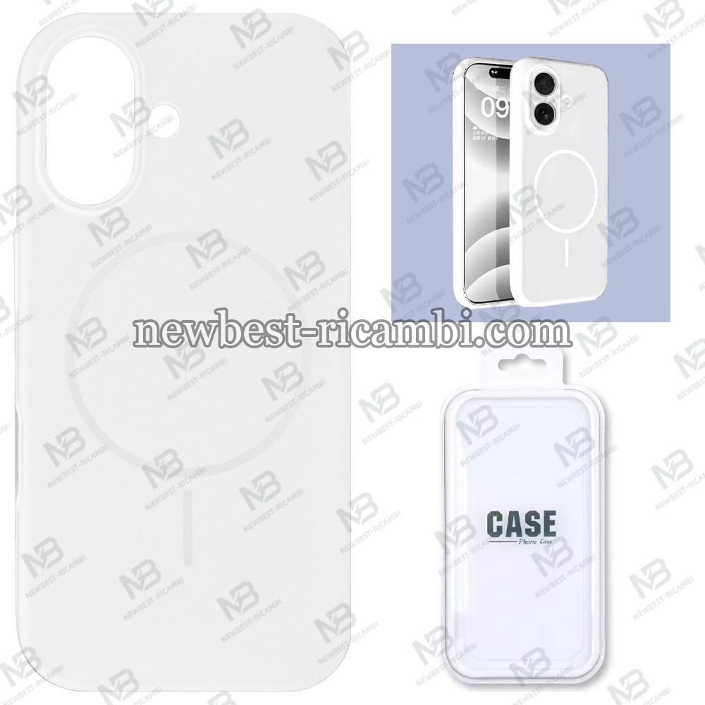 Silicon Cover with Magnetic Case for iPhone 17 White In Blister