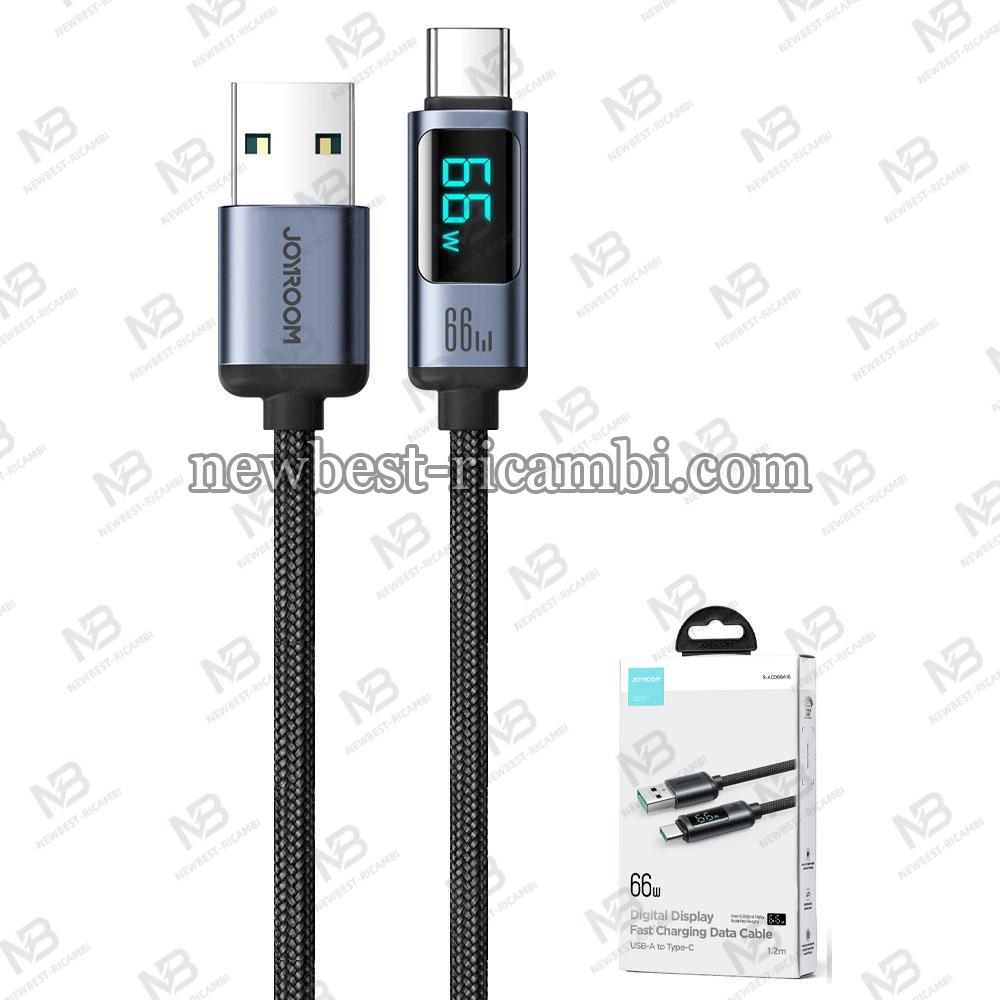 USB-A to USB-C Cable Joyroom S-AC066A16 Type-C Cable 66W / 2.4A 1.2m Black in Blister
