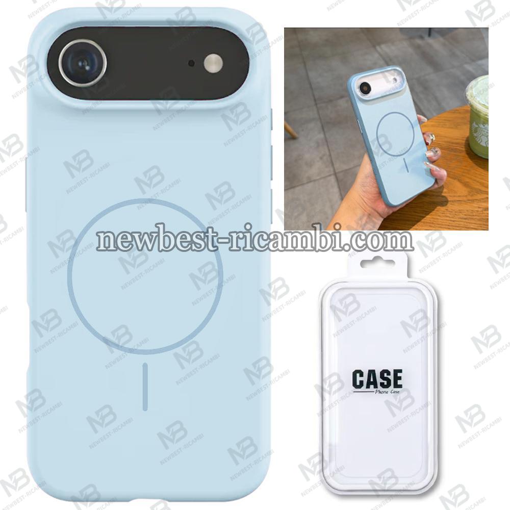 Silicon Cover with Magnetic Case for iPhone 17 Air Blue in Blister