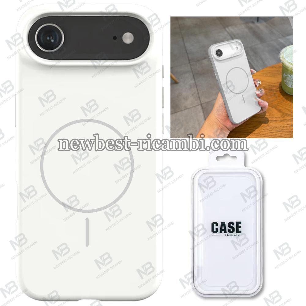 Silicon Cover with Magnetic Case for iPhone 17 Air White in Blister