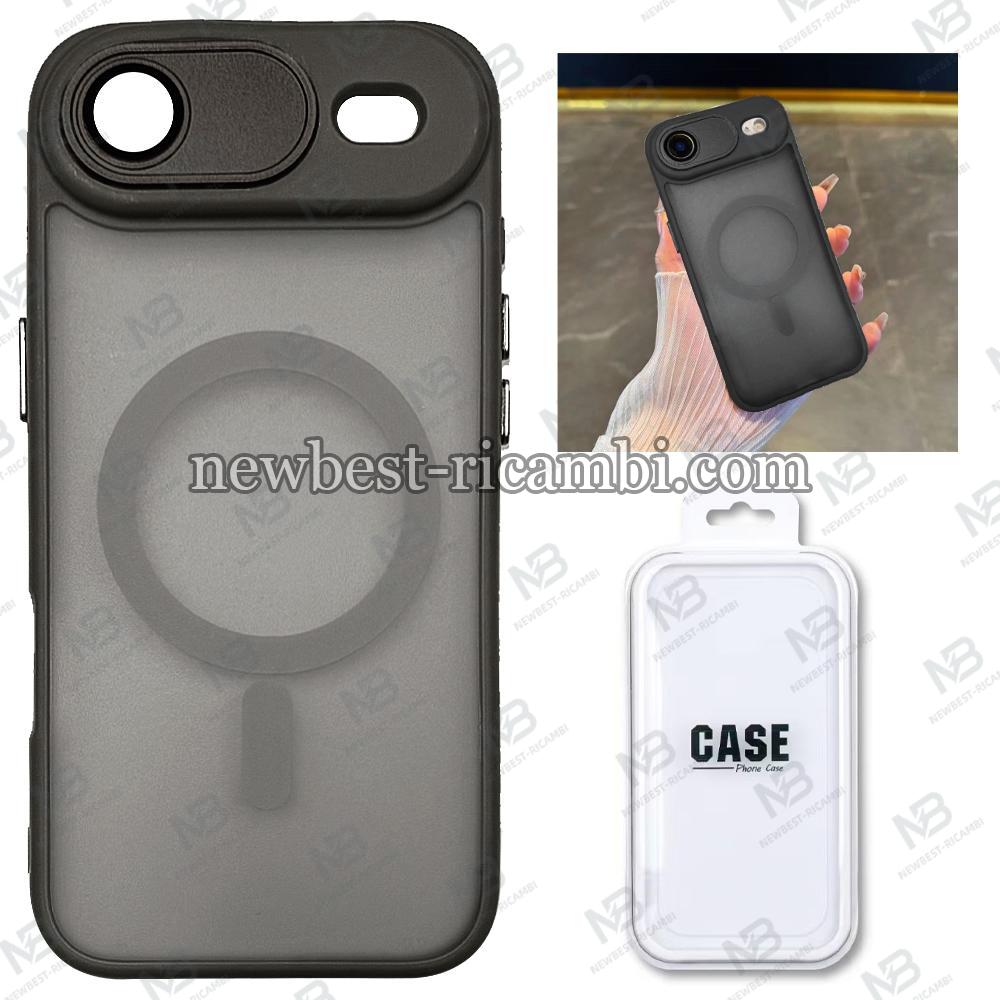 TPU Cover with Magnetic Case and Back Camera Protection for iPhone 17 Air Black In Blister