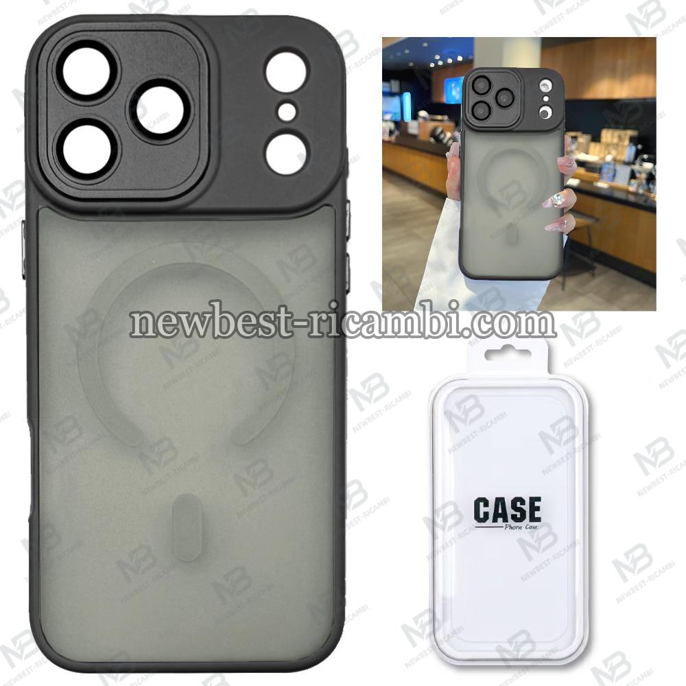 TPU Cover with Magnetic Case and Back Camera Protection for iPhone 17 Pro Max Black In Blister