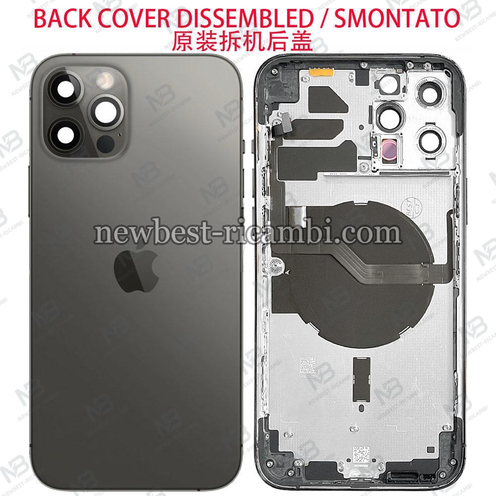 iPhone 12 Pro Max Back Cover + Frame + Flex Black Disassembled Grade A Original