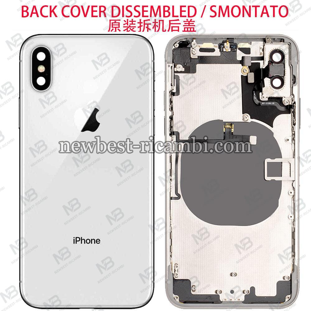 iPhone X Back Cover + Frame + Flex White Dissembled Grade A (Refurbished)