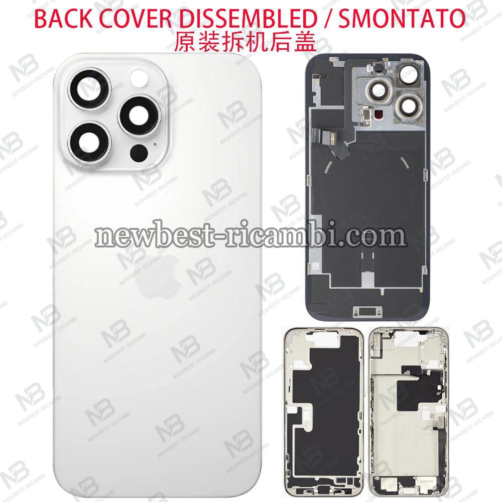 iPhone 16 Pro Max Back Cover + Middle Frame + Flex White Disassembled Grade A Original