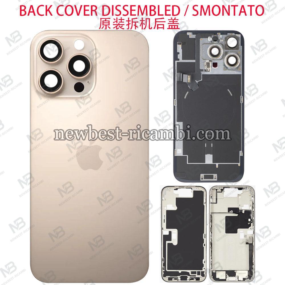 iPhone 16 Pro Max Back Cover + Middle Frame + Flex Desert Disassembled Grade A Original