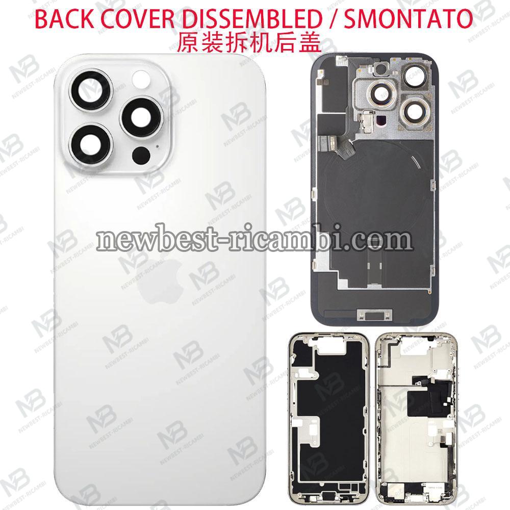 iPhone 16 Pro Back Cover + Middle Frame + Flex White Disassembled Grade A Original