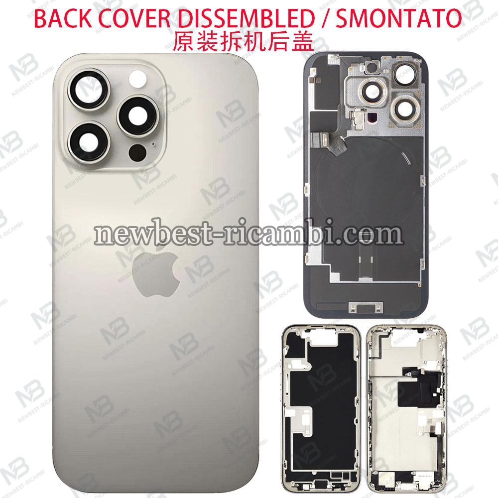 iPhone 16 Pro Back Cover + Middle Frame + Flex Natural Disassembled Grade A Original