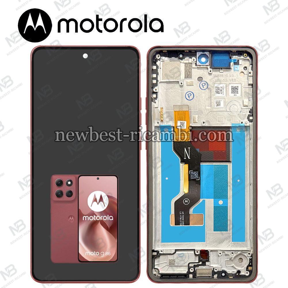 Motorola Moto G86 5G (XT2527) Touch + Lcd + Frame Chrysanthemum / Red Service Pack