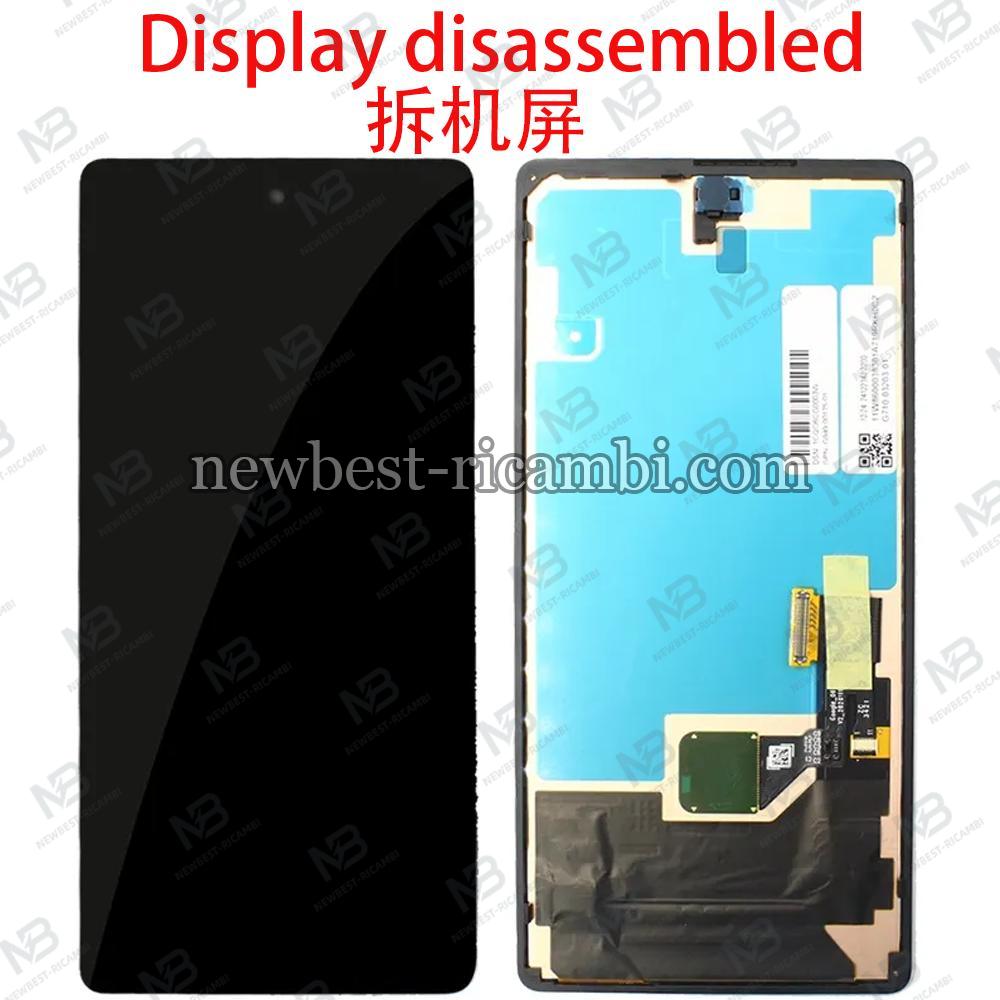 Google Pixel 6 Touch + Lcd + Plastic Support Black Disassembled Grade A