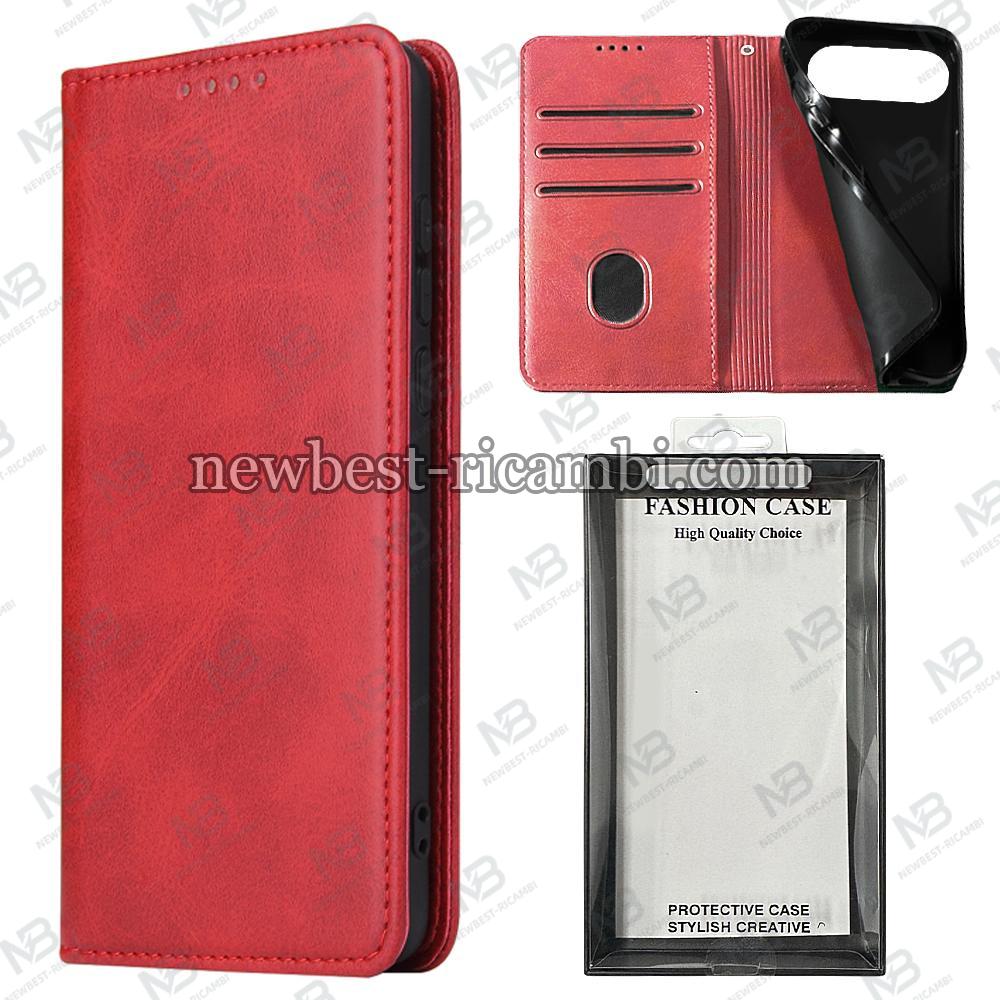 iPhone Air Book Case Eco Leather Red In Blister