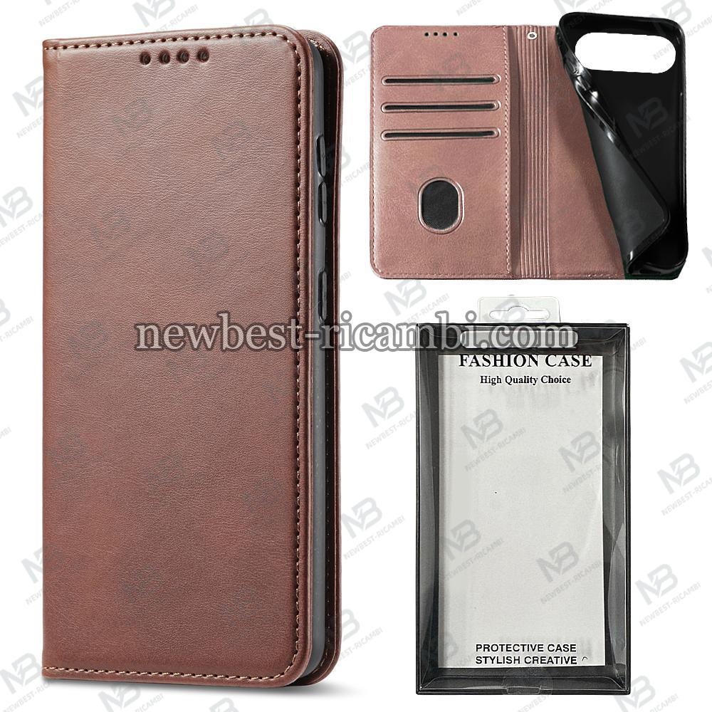 iPhone Air Book Case Eco Leather Brown In Blister
