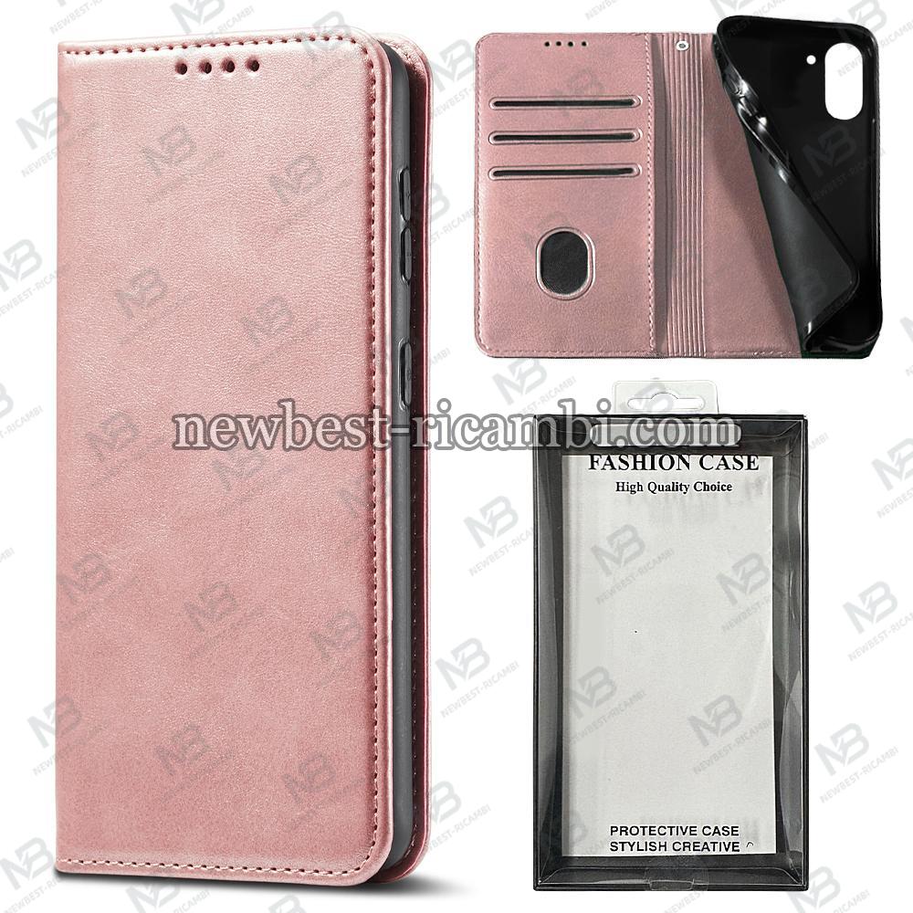 iPhone 17 Book Case Eco Leather Pink In Blister