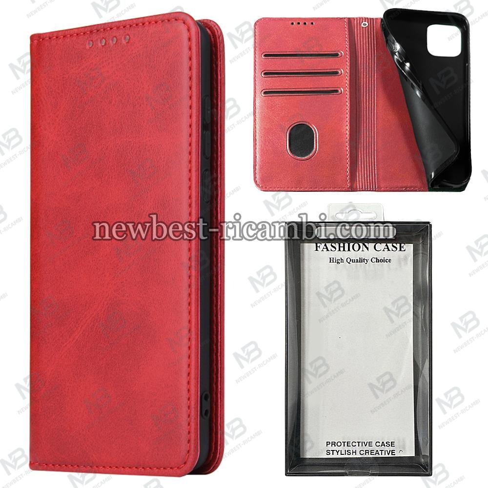 iPhone 17 Pro Max Book Case Eco Leather Red In Blister