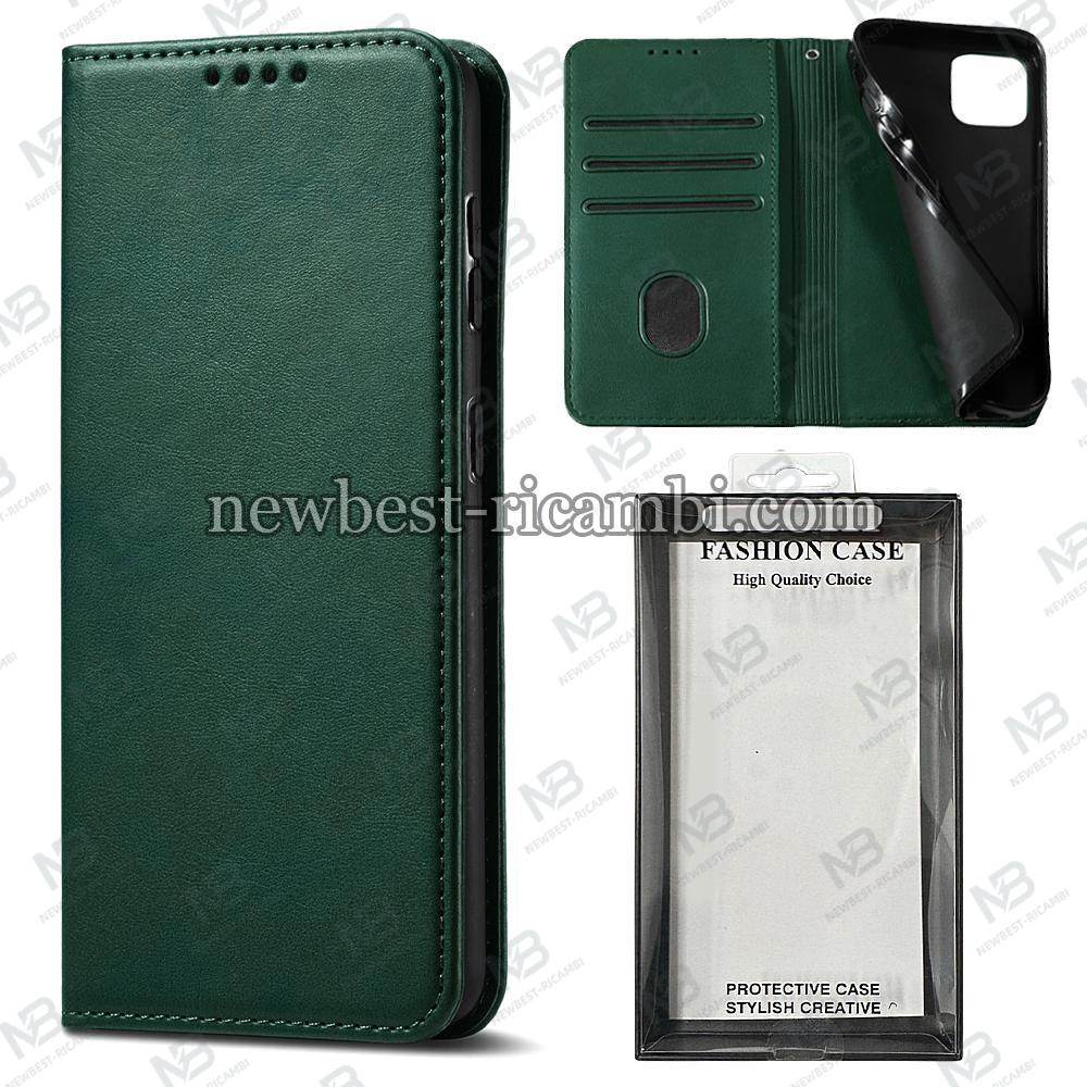iPhone 17 Pro Max Book Case Eco Leather Green In Blister